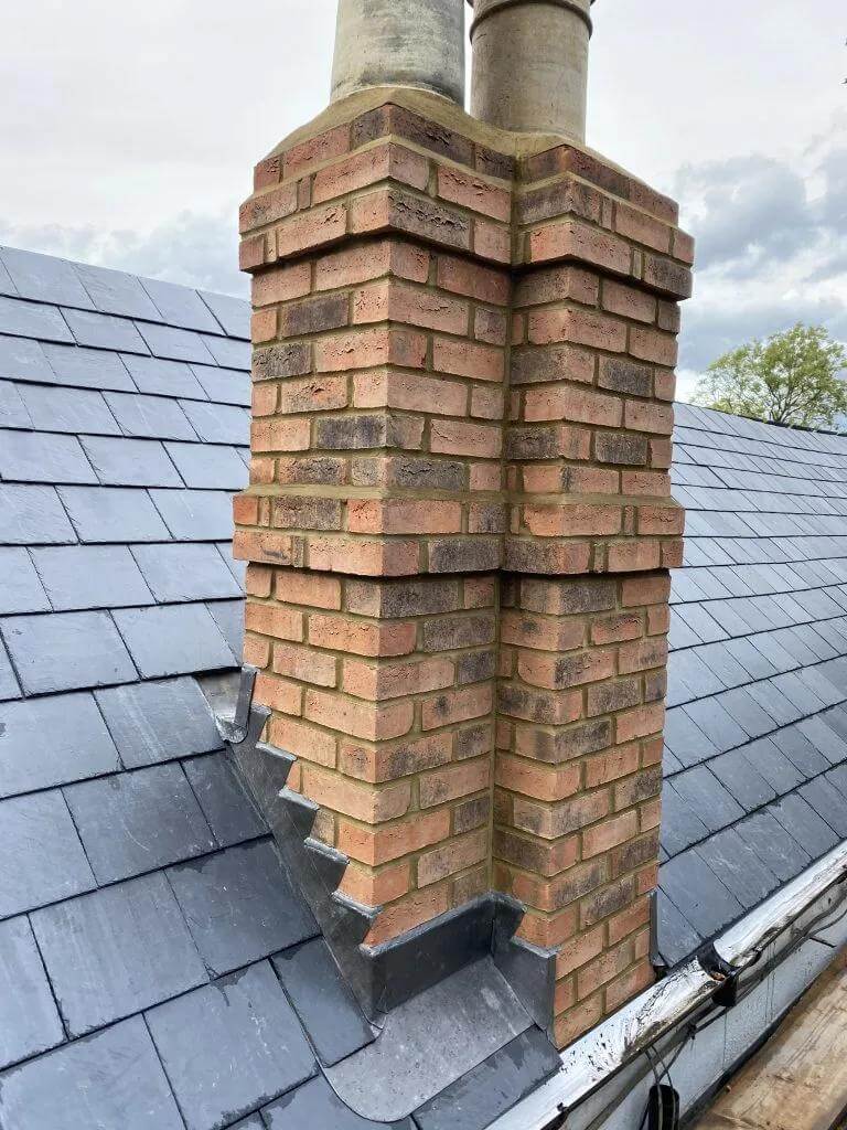 brick chimney repaired
